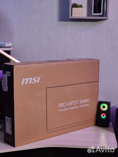 Монитор MSI pro mp271 75гц, на гарантии