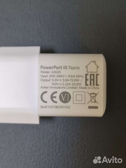 Зарядное устройство Anker Nano 20W