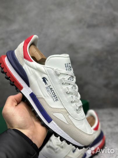 Lacoste Elite Active White Blue Red