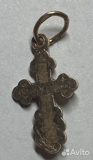 Золотой крестик 585 проба