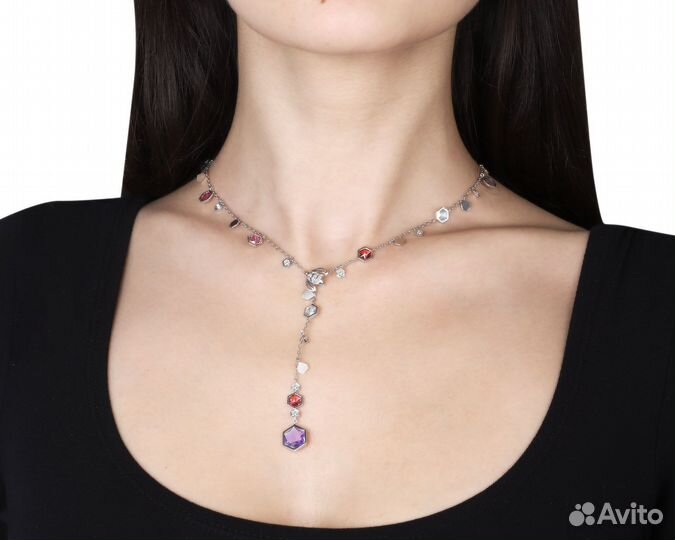 Золотое колье с цветными камнями 10.12ct Piaget