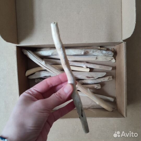 Набор палок дрифтвуд для декора 10 шт