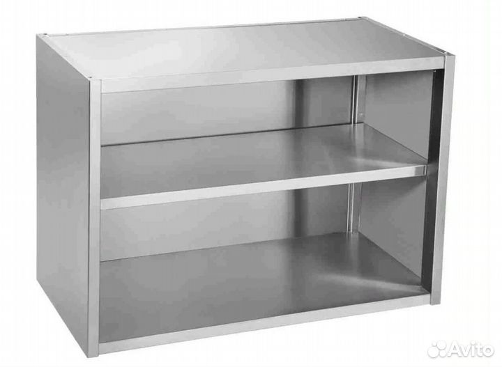 Полка полуоткрытая из нержавеющей стали