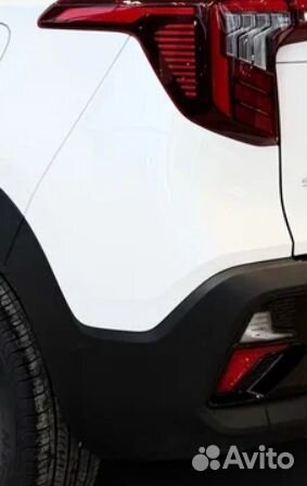 Левая часть заднего бампера Kia Seltos