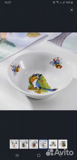 Набор детской посуды новый