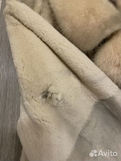 Шуба норка + кролик натуральный мех