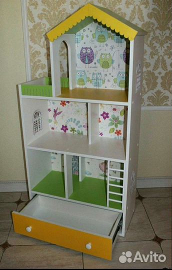 Домик кукольный с ящиком Новый