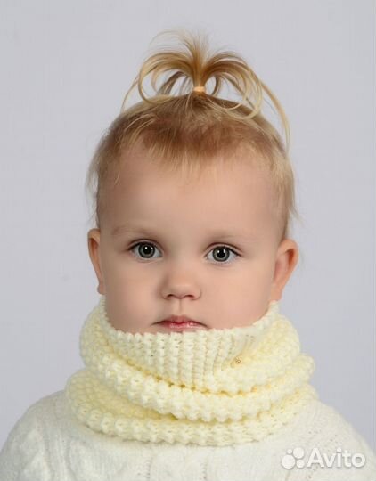 Снуд детский (манишка, шарф, хомут)