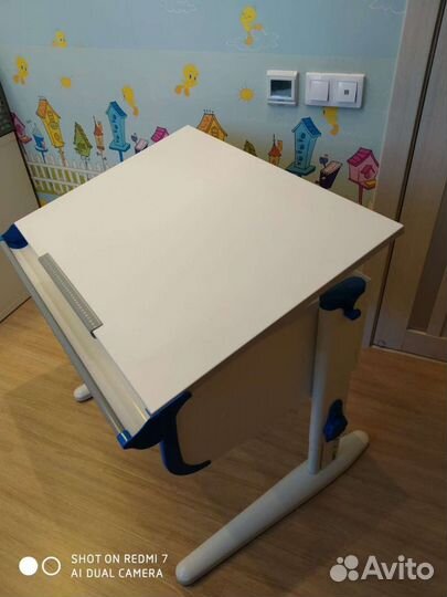 Растущая парта Деми с линейкой