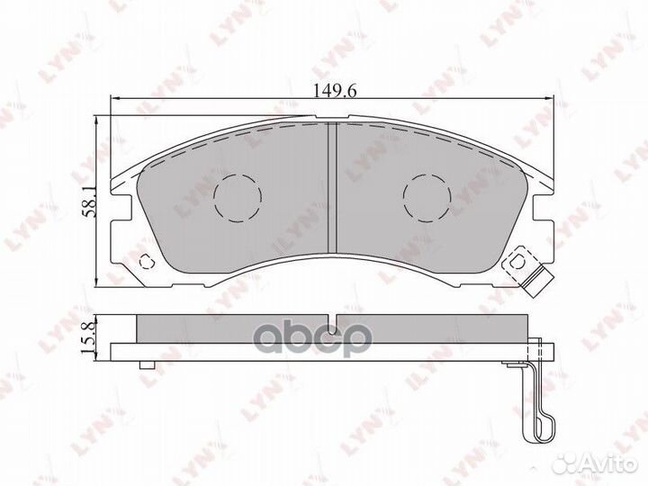 Колодки тормозные дисковые перед BD5501 LYN