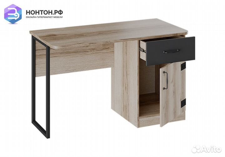 Письменный стол Окланд фон черный / дуб делано