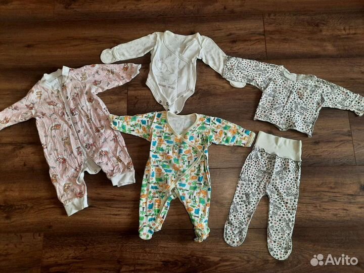 Пакет одежды и не только для девочки до 6 мес