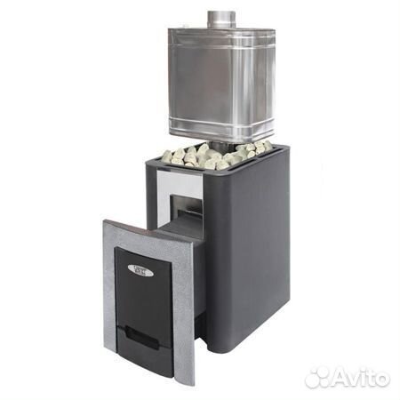 Печь банная Волжанка, Порта, со стеклом, камины