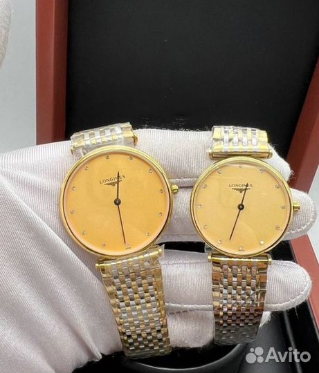 Парные кварцевые часы Longines