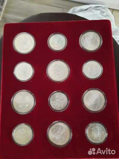 Набор монет олимпиада 80