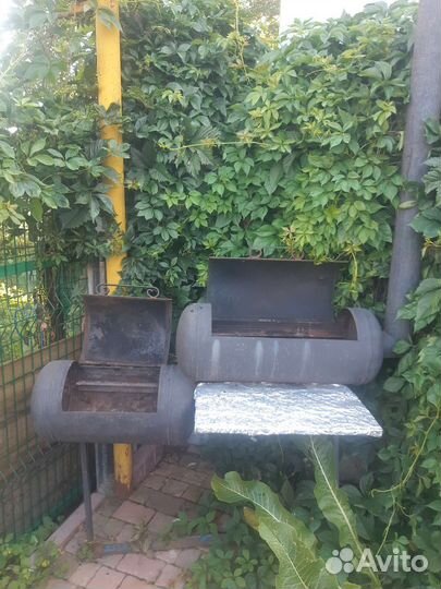 Мангал коптильня из газового баллона