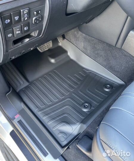 Резиновые ковры 3D с бортиком Lexus LX570