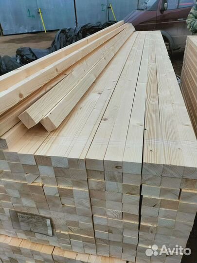 Брусок сухой за м2 30 мм 40 мм 3000 мм, ав