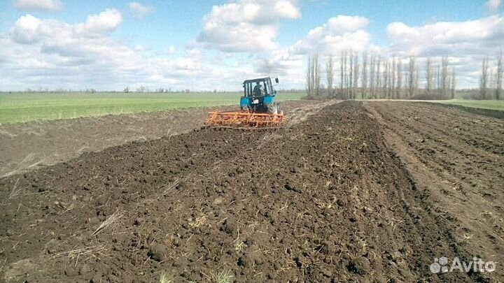 Вспашка полей, огородав