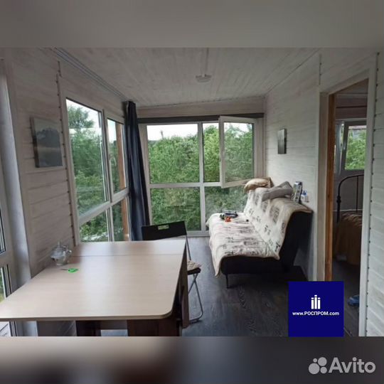 Каркасный дачный дом, бытовка