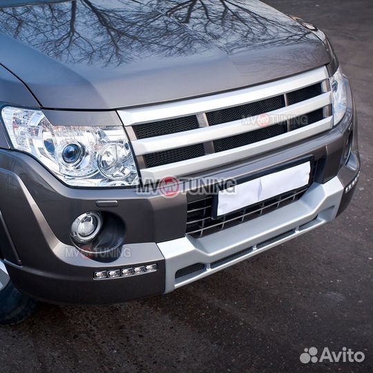 Решетка радиатора на Mitsubishi Pajero 4