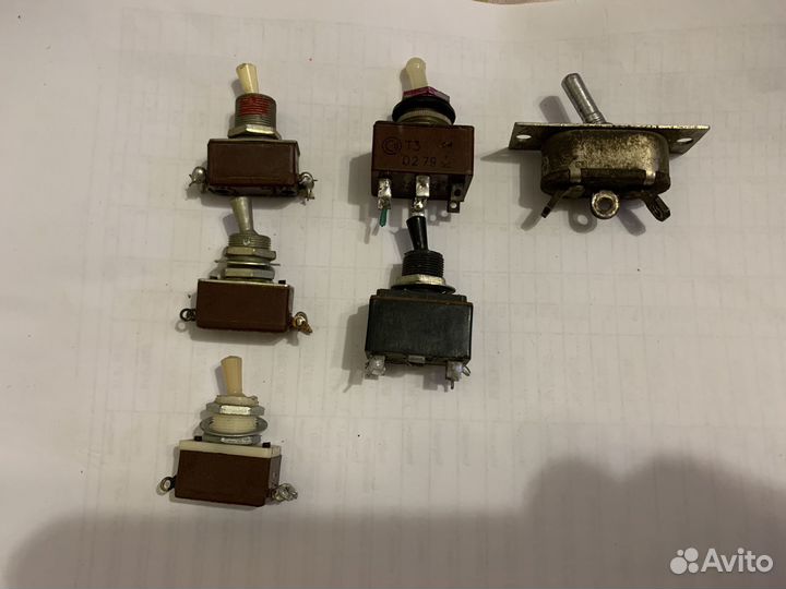 Тумблеры СССР: тв 2-1, тп 1-2, т3, ппн-45