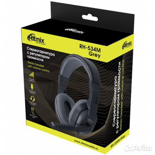 Гарнитура компьютерная ritmix RH-534M