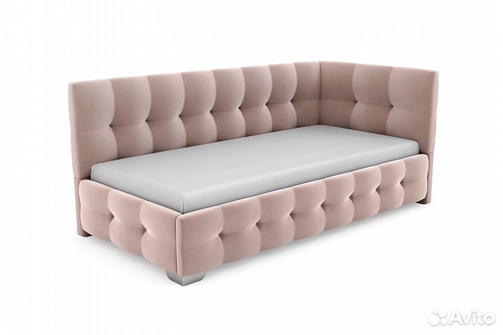 Детская мягкая кровать Велюр