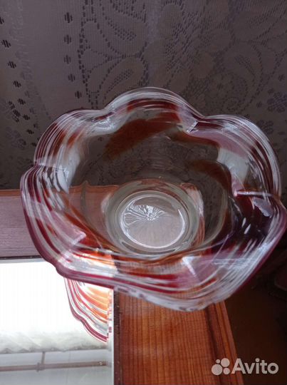 Ваза и кружка цветное стекло СССР