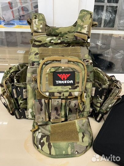 Бронежилет Yakeda бр5 мультикам с плитами