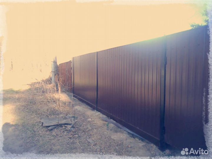 Забор из профнастила