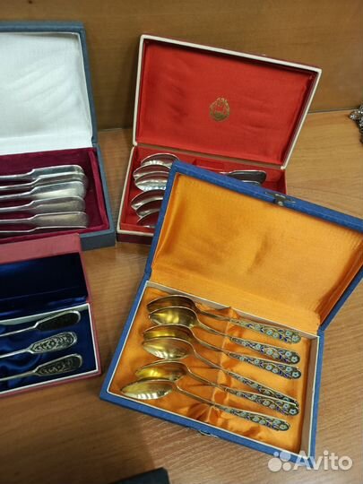 Серебряные наборы ложек