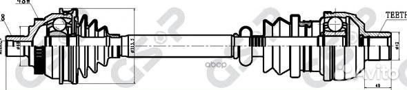 Приводной вал 218008 GSP