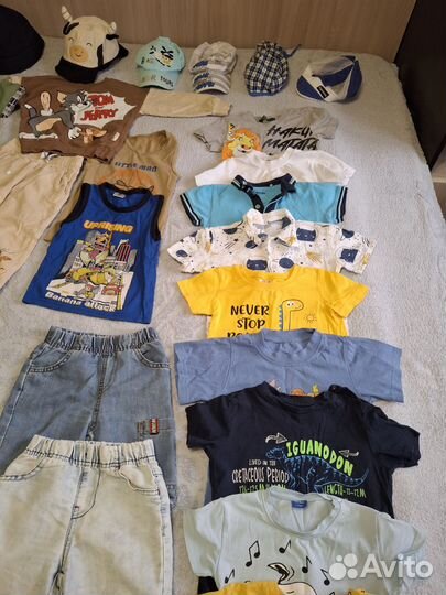 Летняя одежда и обувь пакетом на мальчика 92