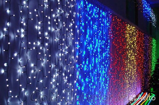 Гирлянда, занавес домашний или уличный