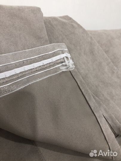 Штора на шторной ленте, готовая