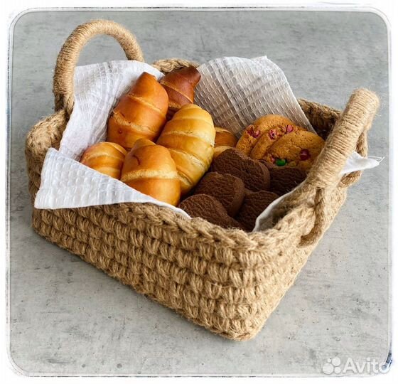 Корзина из джута
