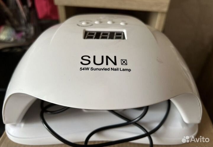 Лампа +Набор для маникюра