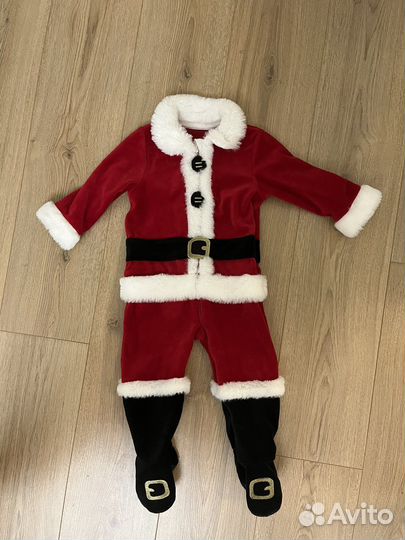 Костюм дед мороза/санта клауса mothercare 12-18