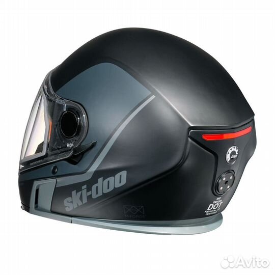 Шлем защитный oxygen helmet (DOT) charcoal grey M