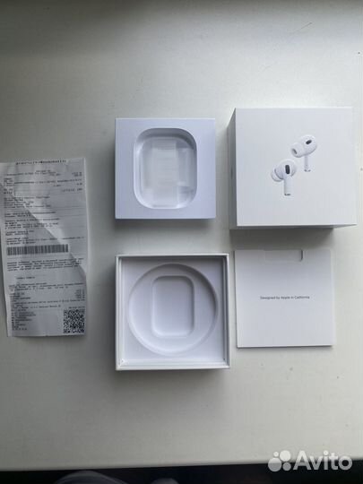 Коробка от Airpods pro 2 с чеком