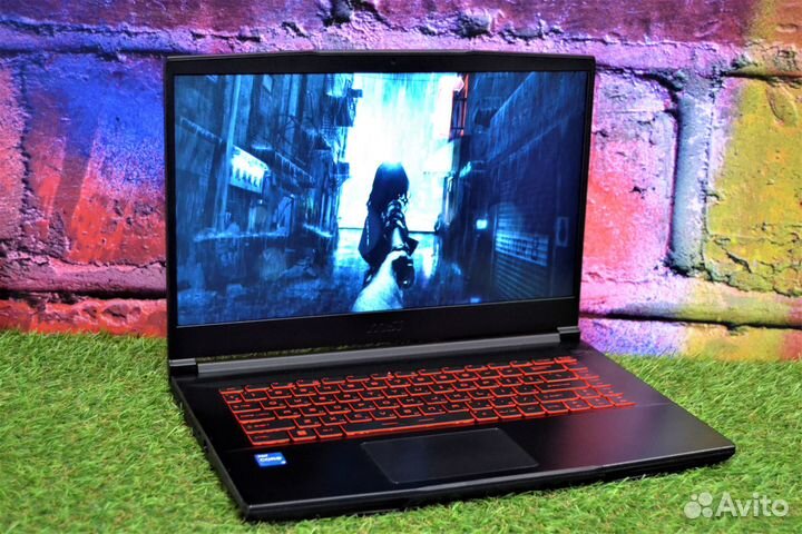 Игровой ноутбук MSI 144Гц RTX 3050+Core i5-11400H