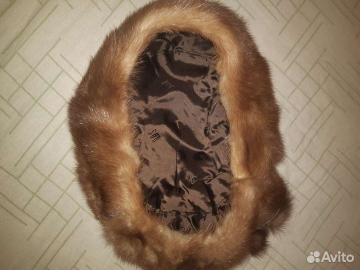 Шапка норковая женская