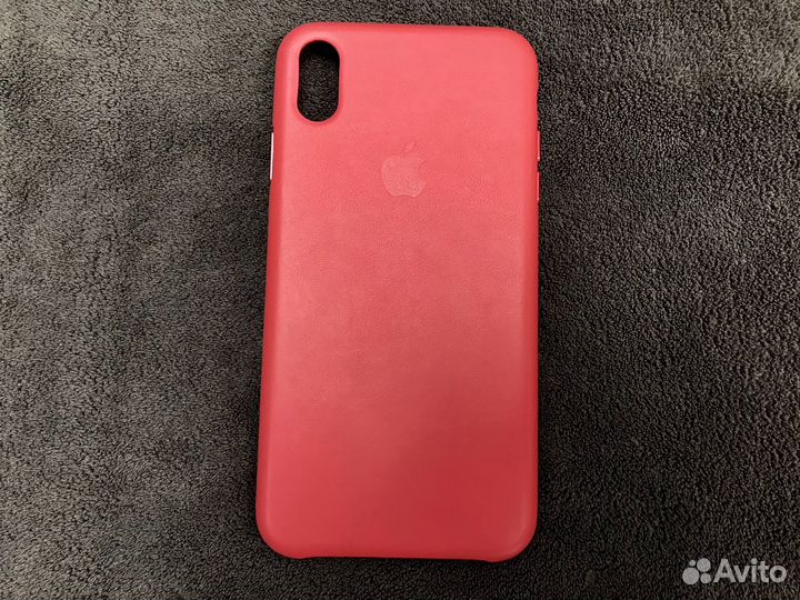 Кожаный чехол iPhone XS MAX