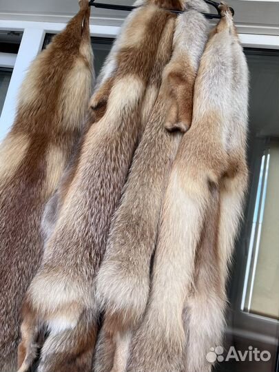 Мех шкура лиса 4 шт