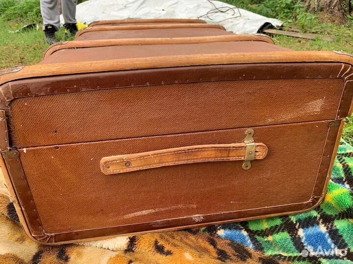 Старинный дорожный кофр/каретный сундук чемодан