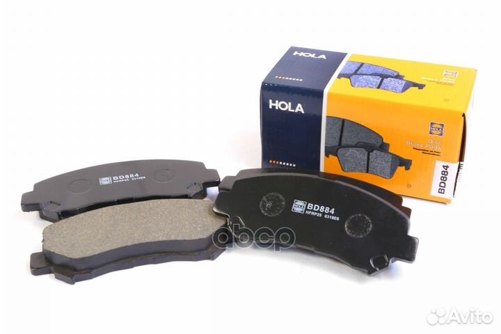 Колодки тормозные дисковые передние BD884 hola