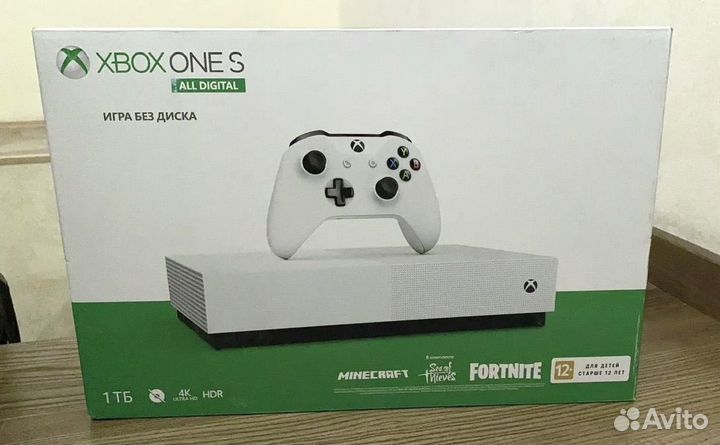 Xbox One S 1tb Два Геймпада