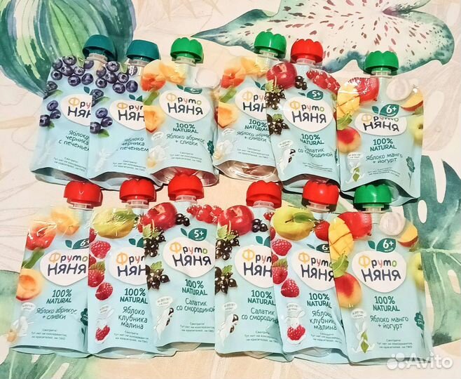 Детское фруктовое пюре фрутоняня