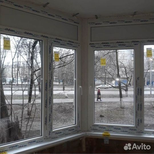 Остекление балконов под ключ